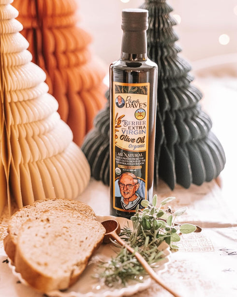 16.9 Oz, Papa Dave's Certified USDA Organic Extra Virgin Olive Oil, Contains Polyphenol First Cold Pressed