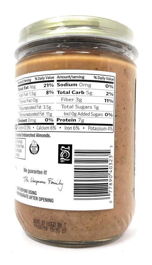 Wegmans Organic (2 Pack, 32oz) Crunchy Almond Butter Total