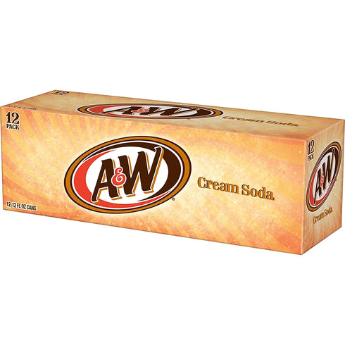 12 oz 12 pack A&W Cream Soda, fl cans
