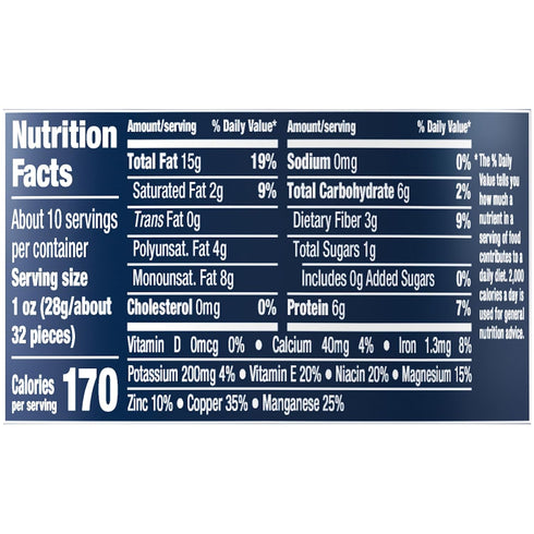 10.3 oz PLANTERS Mixed Nuts Unsalted, Party Snacks, Plant-Based Protein, Canister