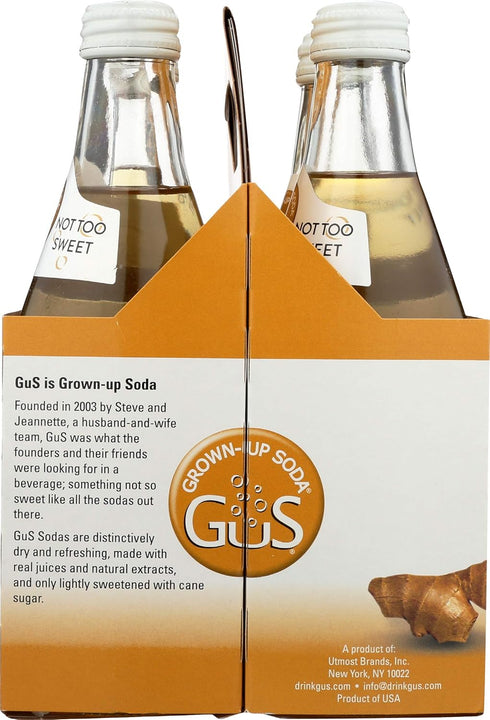 4pk Gus Soda Soda Ginger Ale Xtra Dry