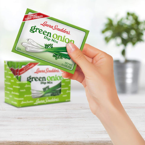 Laura Scudder's (4-2) Laura Scudders Green Onion Dry Dip Mix and Seasoning - Great For Vegetables, Chips, Sauces