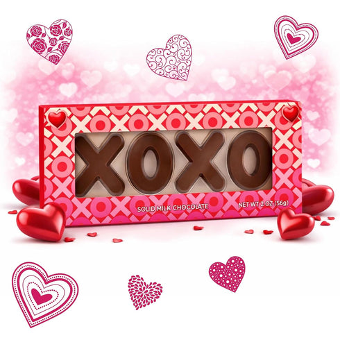 (2 OZ) DOUzzle Mothers Day Treats, XOXO Chocolate Candy Gift Box, Premium Milk Chocolate, Kosher Dairy Cholov Yisroel