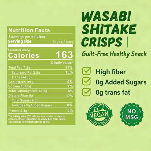 Robust Shiitake Mushroom Snack Chips