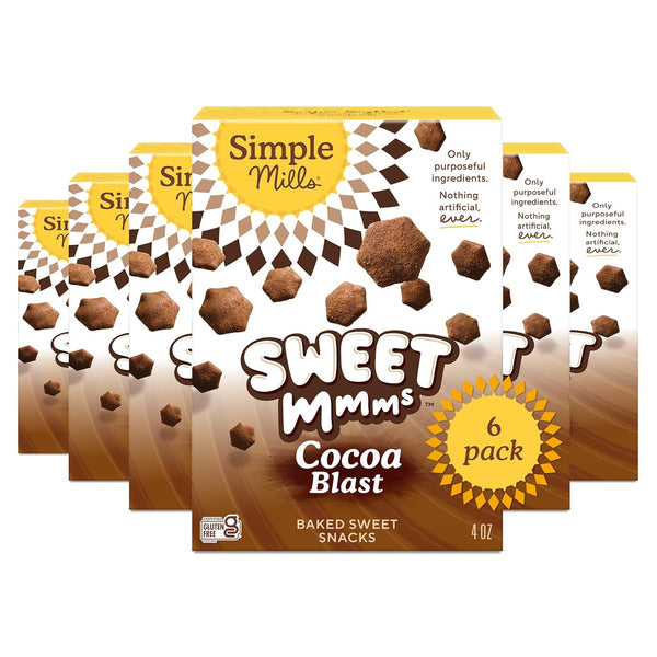 Simple Mills Sweet Mmms Cocoa Blast Bite Sized Baked Sweet Snack Gluten