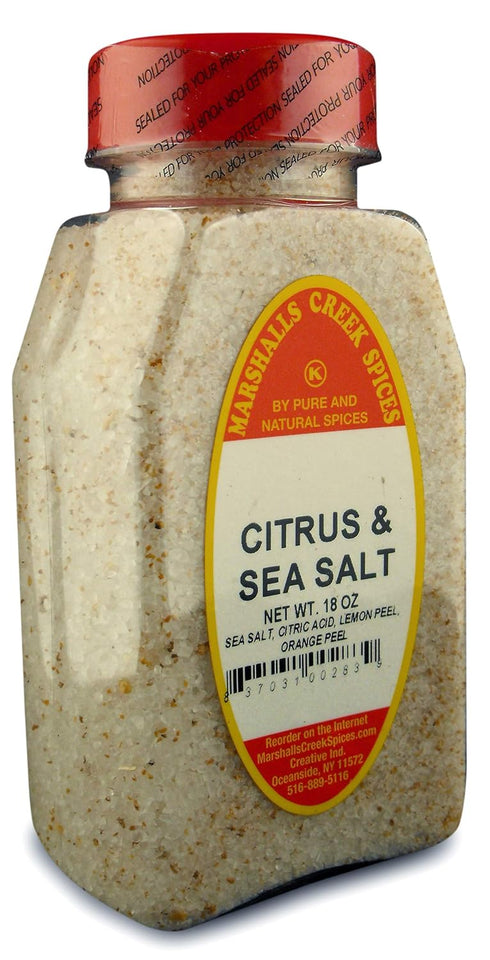 Marshalls Creek Spices Citrus Sea Salt Blend Seasoning, New Size, 18 Ounce
