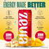 12 oz (12-Pack) Zevia Zero Sugar Energy Drink, Mango Ginger, Cans Naturally Sweetened, Zero Calorie Sugar Free Energy