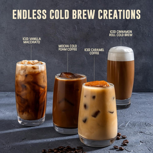 Inspired Coffee Co 2lb French Vanilla - Flavored Cold Brew Coffee Grounds