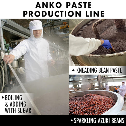 17.6OZ(500g) chaganju Red Bean Paste, Adzuki Beans, Japanese Mochi Rice Cake Anko, Strained KOSHIAN -VEGAN