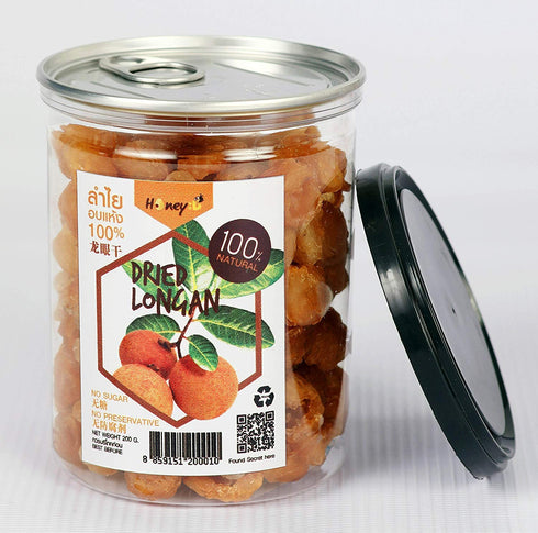 Honey D Natural Dried Longan, 100% Fruit Meat, 200 g (7.05oz)