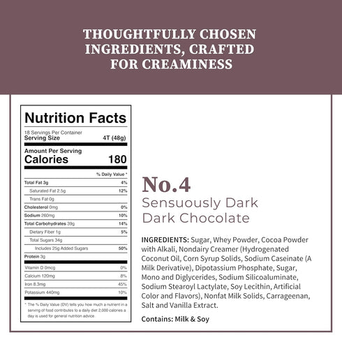 4 (2 Cup of Coa No. Sensuously Dark | Gourmet Dark Hot Cocoa Mix | Just Add Water | Rich, Velvety & Silky Smooth |