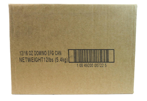 16 oz 12) Domino Premium Pure Cane Granulated Sugar, Canister (Case
