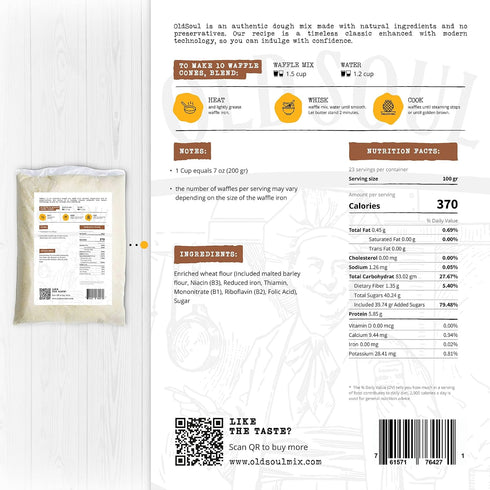 5 Lbs 112 (5 Lbs, OldSoul Professional Cone Waffle Mix | Original Flavour | | Ice Cream Cones Traditional)