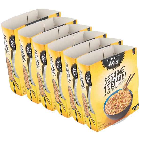 Simply Asia Sesame Teriyaki Noodle Bowl, 8.5 oz (Pack of 6)