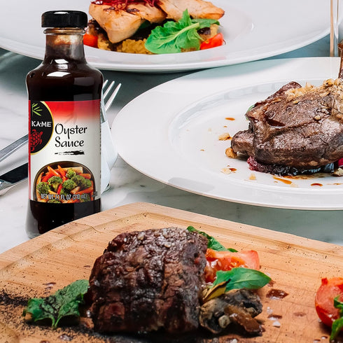 KA-ME Oyster Sauce 7.0 oz, Authentic Asian Cooking Ingredients, No Preservatives/MSG for Marinade & Dipping