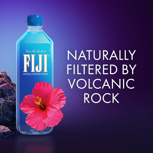 1 33.8 Oz (Pack 12) FIJI Natural Artesian Bottled Water, Liter / Fl