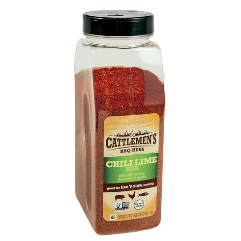 Cattlemen's Chili Lime Rub, 22.75 oz - Perfect for Seafood, Pork, and Chicken