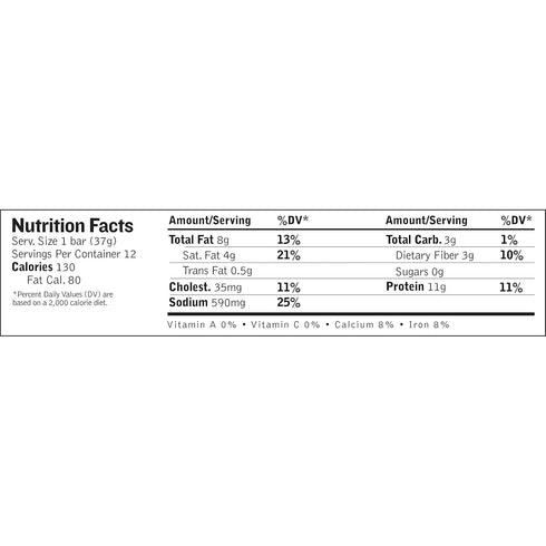 1.3 oz, 12 EPIC Protein Bars, Beef Sea Salt Pepper, Keto and Paleo Friendly, ct