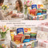 DeReuze European Breakfast Gift Basket with Dutch Pancake Mix Morning Tea Holland Rusk Toast Honey Cake and More Warm