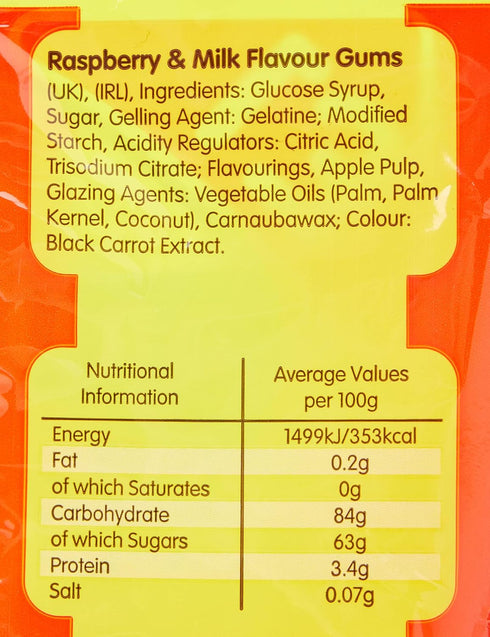 Swizzels 120g Drumstick Squashies Original Raspberry & Milk Flavour