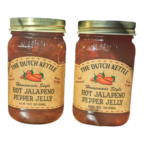 Generic The Dutch Kettle Hot Jalapeo Pepper Jelly 2 Pack (18 oz Jars)