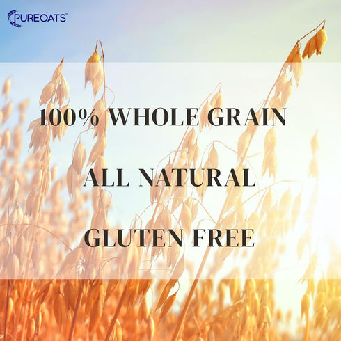 PureOats (4Lb 100% Gluten Free Oat Flour Bag) Whole Grain, Vegan, Allergen Free for Healthy breakfast and more
