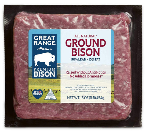 Great Range , 90%/10% Ground Bison Brick, 1 lb