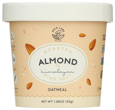 Mylk Labs Roasted Almond & Himalayan Pink Salt Oatmeal Cup, 1.88 OZ