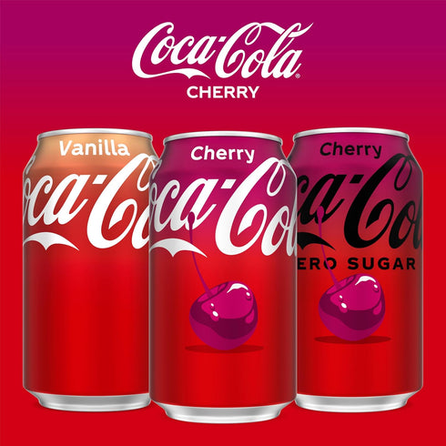 12 Oz (pack 12) Coca-Cola Cherry Coke Soda, Fl