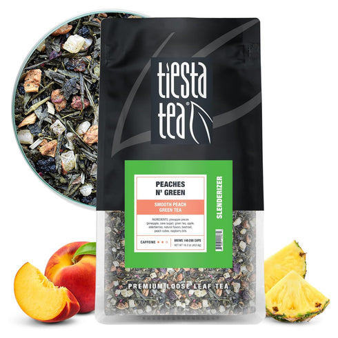 Tiesta Tea - Peaches N Green, Smooth Peach Green Tea, Premium Loose