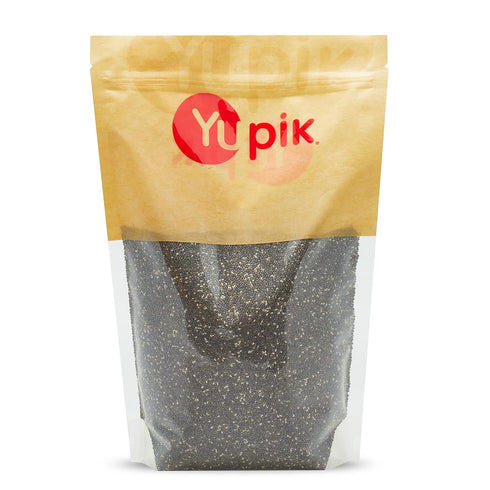 Yupik Raw Black Chia Seeds, 2.2 lb (35.2 oz), Gluten-Free, Kosher, Vegan,
