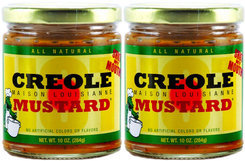Maison Louisianne CREOLE MUSTARD - All Natural Gourmet and Authentically Creole, Fat Free and