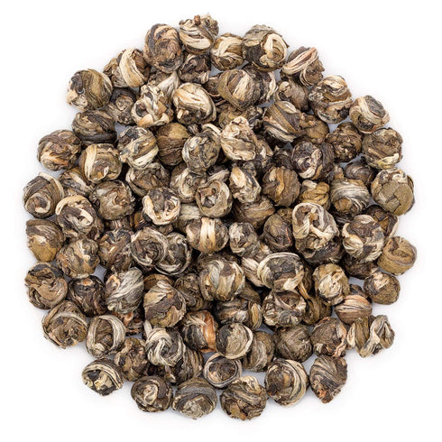 Oriarm 2025 Dragon Pearls Jasmine Green Tea, 250g (8.8 oz) Hand-Rolled Loose Leaf Tea Balls, Floral Aroma