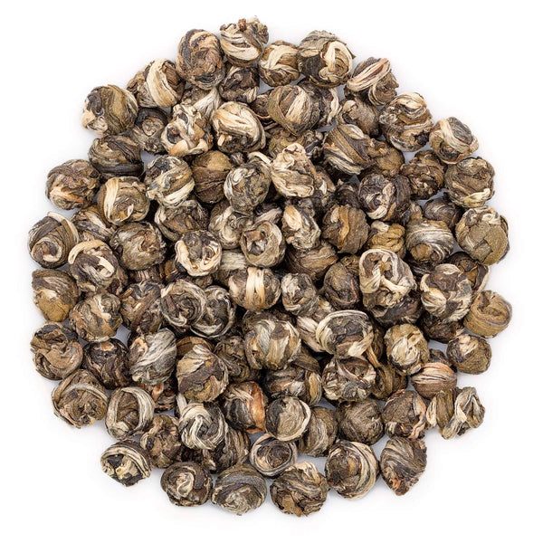 Oriarm 2025 Dragon Pearls Jasmine Green Tea, 250g (8.8 oz) Hand-Rolled Loose Leaf Tea Balls, Floral Aroma
