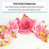 Set, 9 Count Global Sugar Art Roses & Blossoms Sugar Cake Flowers Pink, with leaves by Chef Alan Tetreault