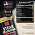 5.5oz Steak Seasoning Pizza Seasoning Blend Mix - Gluten Free & Low Sodium Italian Seasonings for Beef & Ribeye Steaks.
