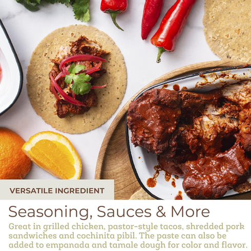 20 oz Fresh & Wild | Premium Achiote Paste | Vegan, Gluten-Free | For Cooking with Chicken, Pork, Fish, Seasoning