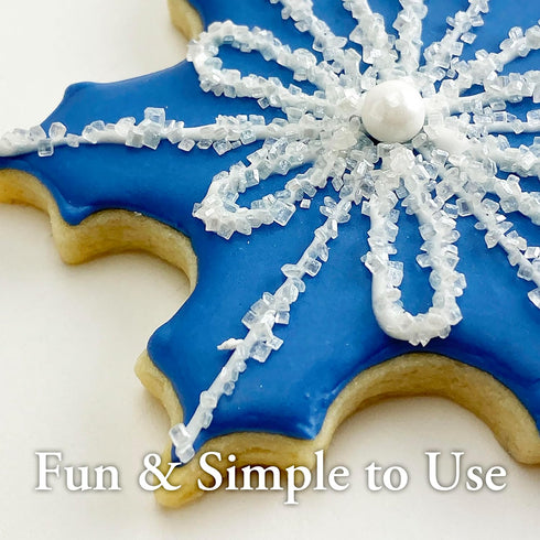 8 oz. Ann Clark Sparkling Sugar White Decorating Sugar