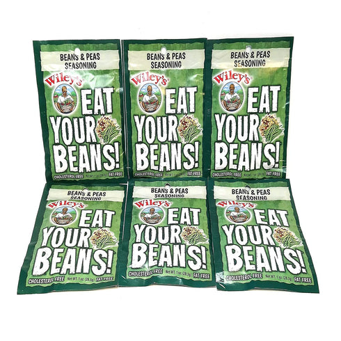 Beans and Peas Seasonings, Wiley's, 6 (SIX) Packets