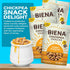 4-Pack, 5 BIENA Chickpea Snacks - Crunchy Roasted Chickpeas - High Fiber Protein Snacks for Adults and Kids - Ounce
