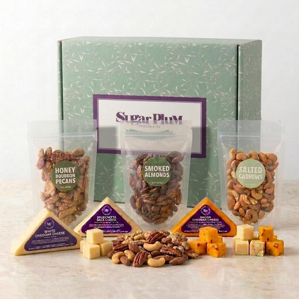 Cheese and Nuts Gift Basket - Gift Basket for Men, Women, Birthday,