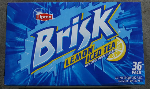 Brisk Lemon Iced Tea With other Natural Flavors (36 pack - 12 oz
