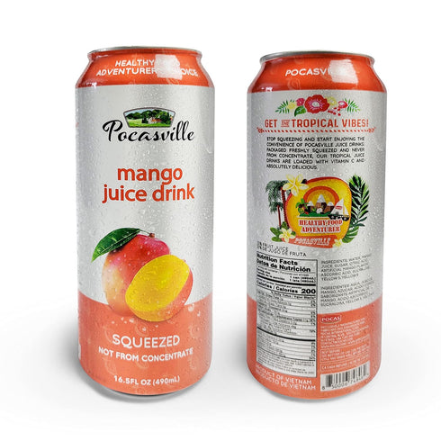 Pocasville 16.5 6 Fruit Juices, Squeezed not form Concentrate, Fluid Ounce Can (Mango, Cans)