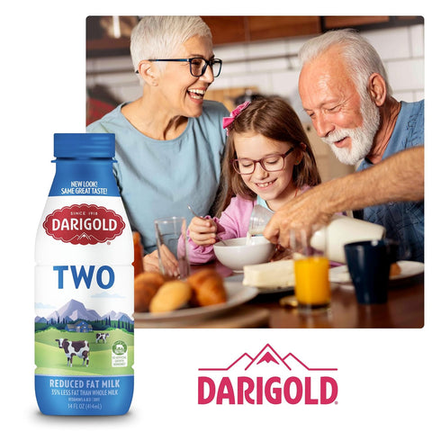 2 12 15g 14oz, 12 Pack Darigold Milk Percent, Reduced Fat Shelf Stable Milk with Essential Nutrients, Protein, rsBT