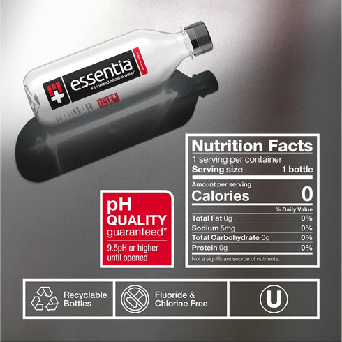 Essentia Water 12x12oz ESSENTIA Ionized Alkaline Water
