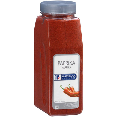 McCormick Culinary Paprika, 18 oz Container of Sweet Paprika Seasoning for Chicken, Pork, Beef Marinades