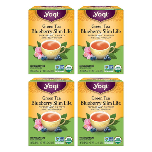 Yogi Tea - Green Tea Blueberry Slim Life (4 Pack) - Energizes