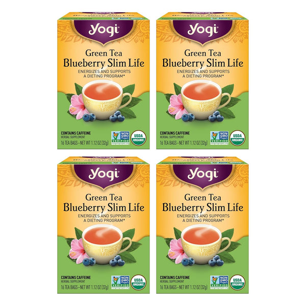 Yogi Tea - Green Tea Blueberry Slim Life (4 Pack) - Energizes