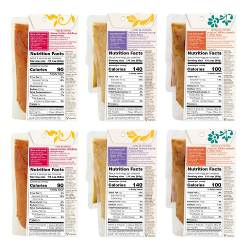 3 10 (6 Pack, Spice Tailor Simple Steps Restaurant Quality Meals in Minutes Kits Ready in Minutes Indian Curry Variety)