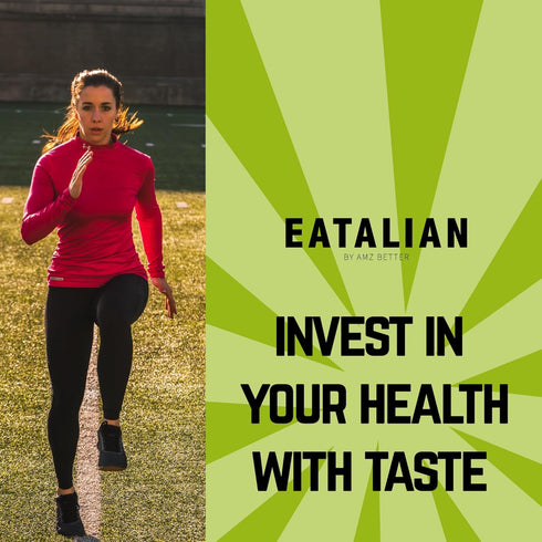 10 oz/300g EATALIAN by AMZ BETTER Protein Pistachio Flavoured Topping, Sweet Protein Cream in Squeezer, Made in Italy